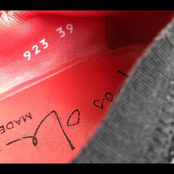 Pas De Rouge Shoes Peep Toe Wedges black nubuck suede leather 39 - Picture 8 of 8